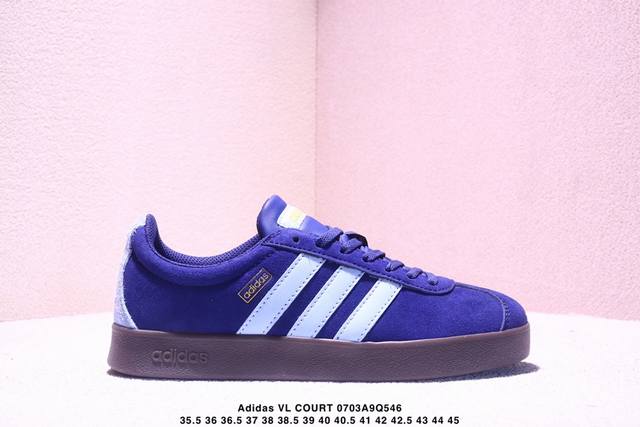 Adidas T-toe shoes Adidas Vl Court Classic retro clover non-slip transparent ru