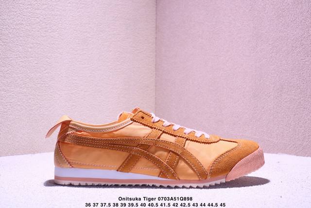 Asics Onitsuka Tiger Asics leather original four-link tag midsole cardboard stee