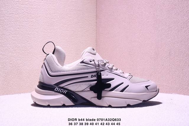 Dior BeigeMaterial: The B44 Blade sneaker from Dior features a voluminous silhou