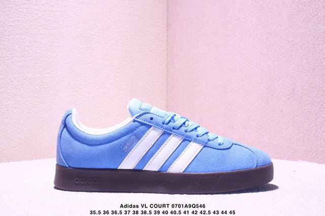 Adidas T-toe shoes Adidas Vl Court Classic retro clover non-slip transparent ru
