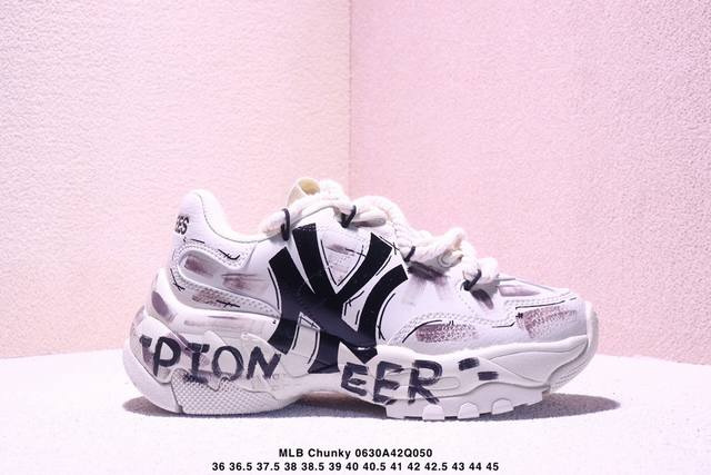 Company-level Mlb Chunky Liner Pu 'Diy Customization' Simple and fashionable ver