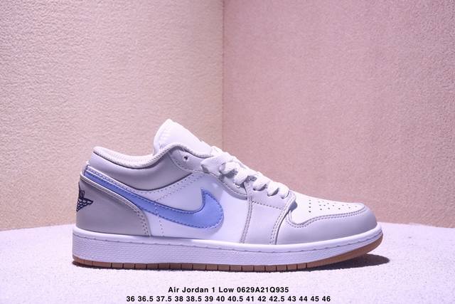Air Jordan 1 Low Low-top Gray White Blue Aj1 Jordan 1 Aj1 Jordan 1 Low-top White