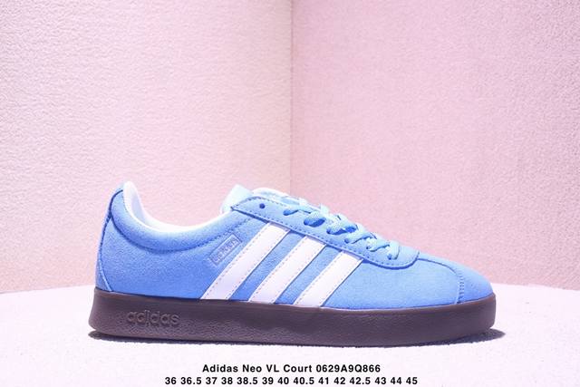 Adidas Neo Vl Court 2.0 Versatile item Suede non-slip wear-resistant lightweight