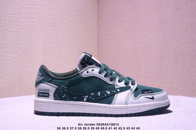 Corporate Nike Air Jordan 1 X Travis Scott Aj1 Inverted Hook Joe One Inverted H