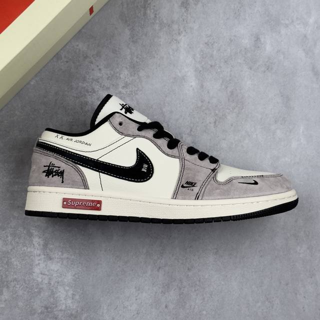 Local core private Air Jordan 1 Low Aj1 Joe 1 Stussy Supreme joint pig eight bla