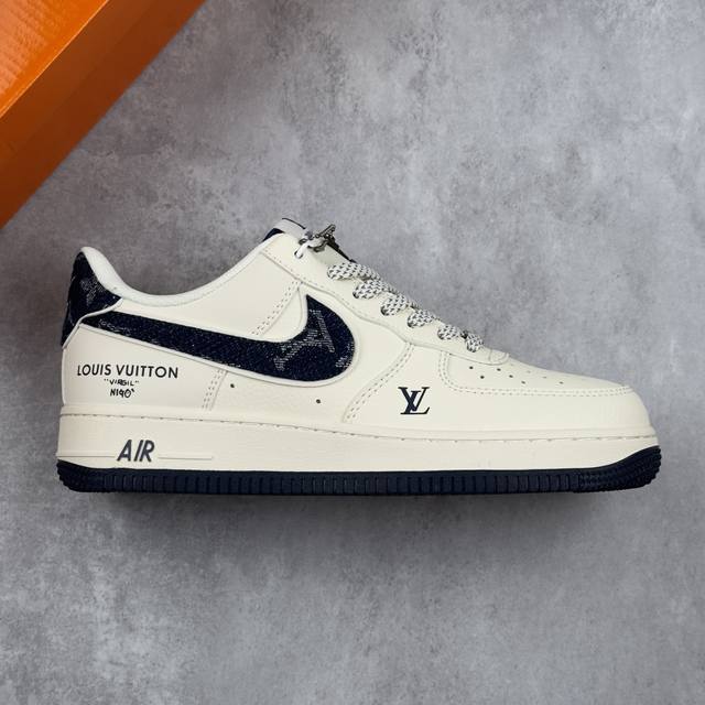 Local core private Nike Air Force 1'07 Low Lv joint denim blue hook Air Force On