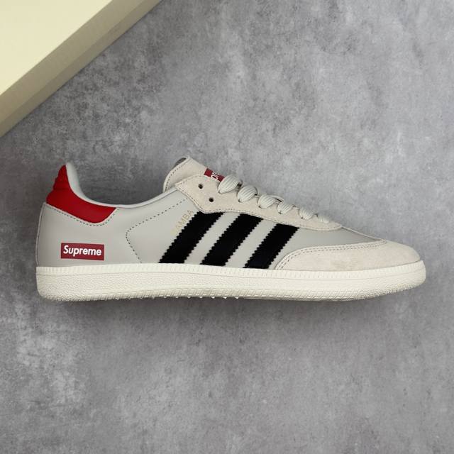 Local core private Adidas Originals Samba Og X Supreme Gray Black Samba series r