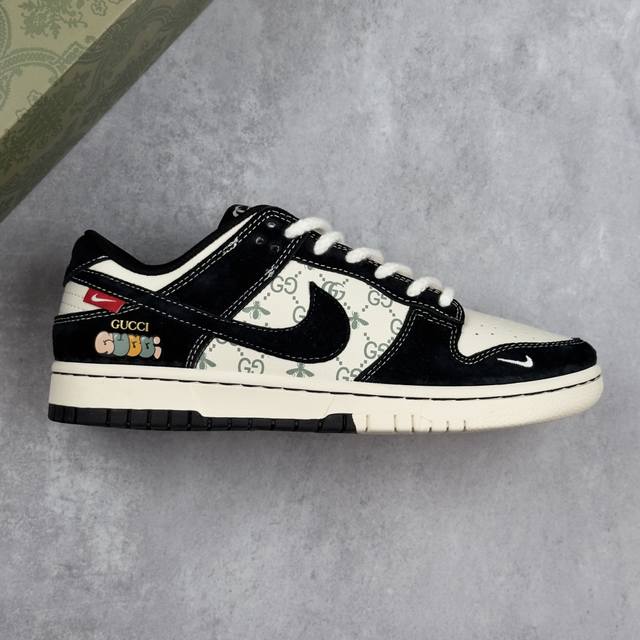Local core private Nk Sb Dunk Low Gucci joint-Little Bee Series Black Hook Anniv
