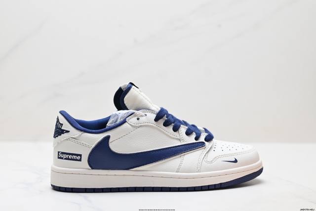 Corporate Nike Air Jordan 1 X Travis Scott Aj1 Inverted Hook Joe One Inverted H
