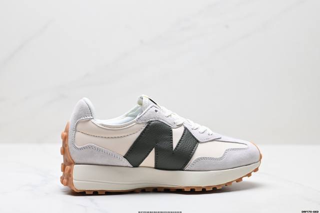 Genuine New Balance 327 series retro casual sports jogging shoes with a more pur