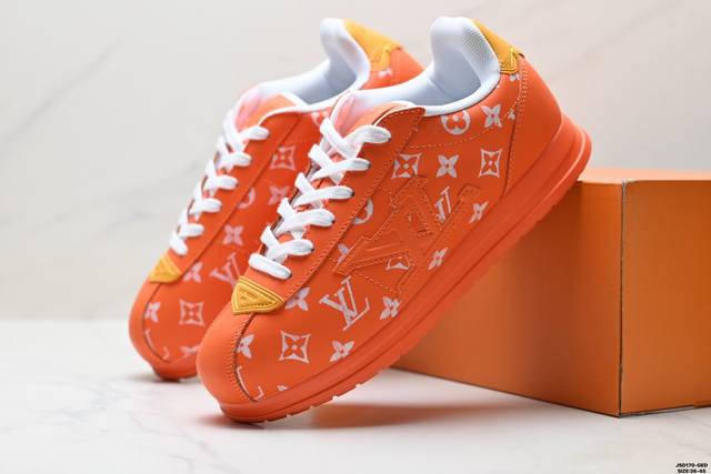 Corporate Louis Vuitton X Nigo Joint Model Buttersoft Fw25 Round Toe Lace-up Lo