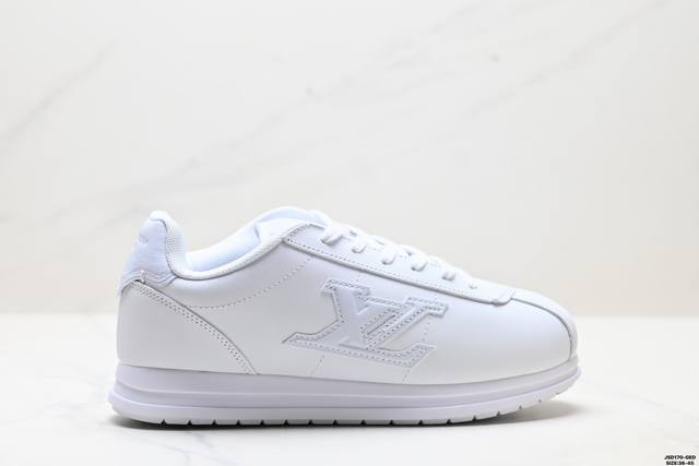 Corporate Louis Vuitton X Nigo Joint Model Buttersoft Fw25 Round Toe Lace-up Lo