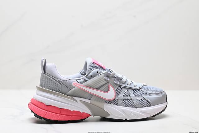 Genuine Nike V2K Run running shoes, retro style mesh breathable sports shoes, g