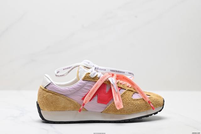Company-level New Balance Nb 471 series fabric cow split leather retro fashion