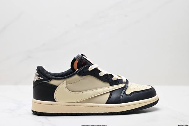 Company-level Nike Air Jordan 1 X Travis Scott Aj1 inverted hook Joe one invert