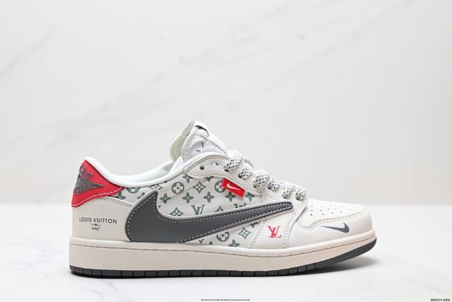Corporate Nike Air Jordan 1 X Travis Scott Aj1 Inverted Hook Joe One Inverted H