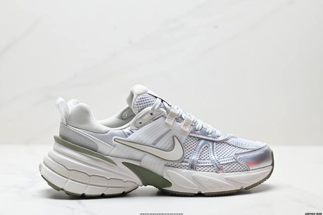 Genuine Nike V2K Run running shoes, retro style mesh breathable sports shoes, g