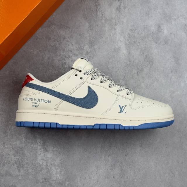 Local core private Nike Sb Dunk Low "Lv joint summer ice blue and red" annivers