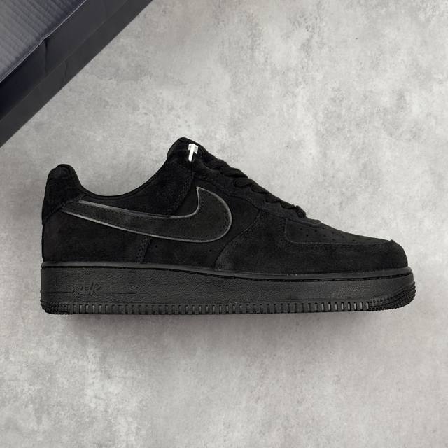 Local core private Nike Air Force 1 Low Suede Black Air Force One Low-top Casual