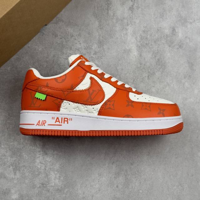 Local core private Nike Air Force 1 '07 Low X Lv Trainer Sneaker joint orange an