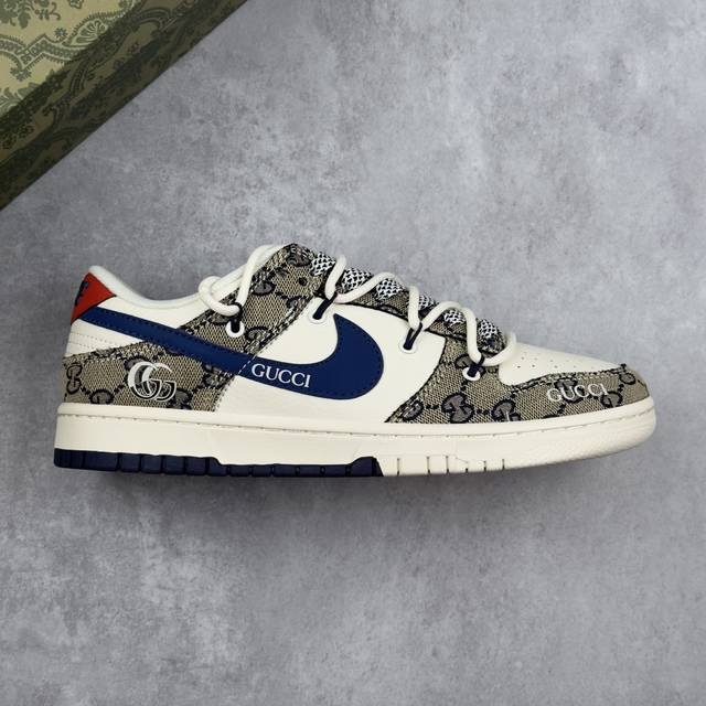 Local core private Nike Sb Dunk Low Gucci joint strap woven blue hook anniversar