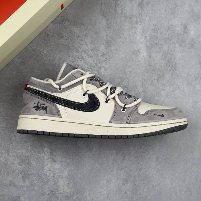 Local core private Air Jordan 1 Low Aj1 Joe 1 Stussy joint-Zhu Bahui high-end cu