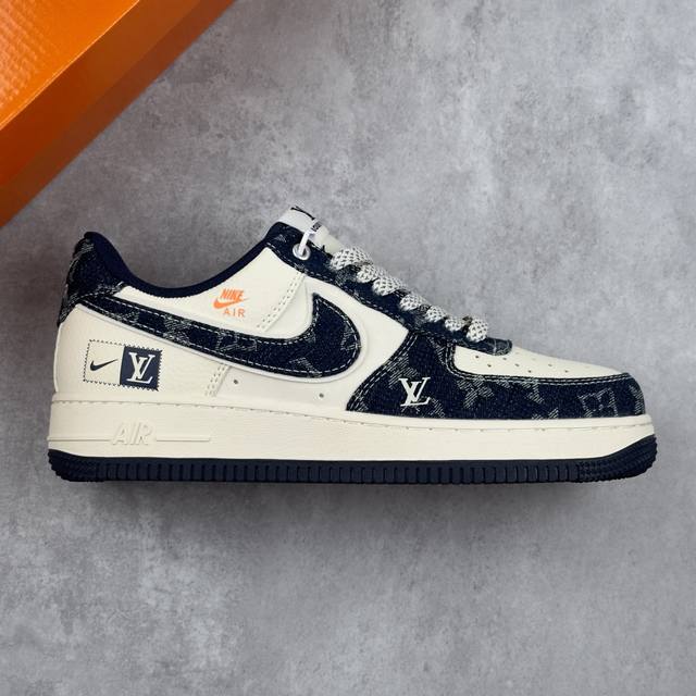 Local core private Nike Air Force 1'07 Low Lv joint forefoot blue denim Air Forc