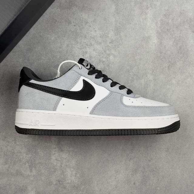 Local core private Nike Wmns Air Force 1'07 Lv8 Carbon Gray Black and White Air