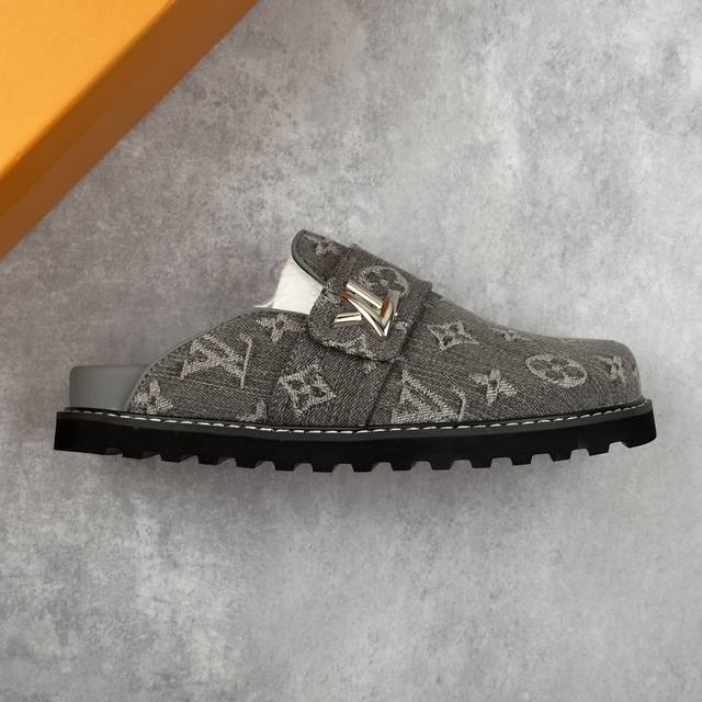 Local core private Lv Louis Vuitton ladies half-slippers Lv new slippers #Lv new