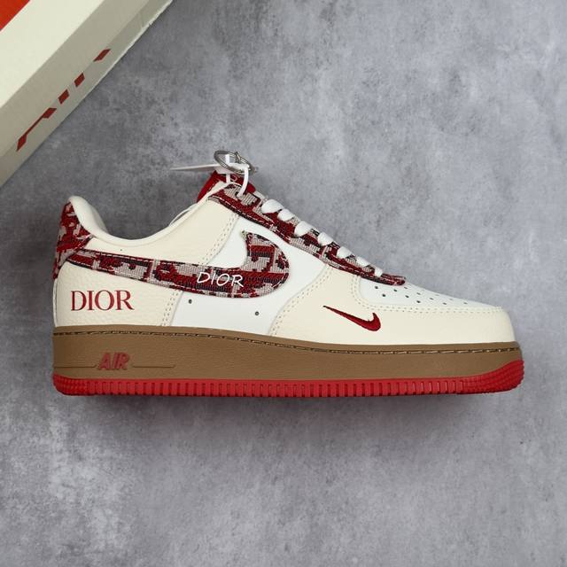 Local core private Nike Air Force 1 '07 Low "Dior co-branded beige pattern" Air