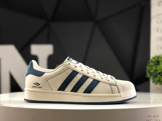 Overseas hit limited sale! High-end custom shell head Adidas Originals Supersta