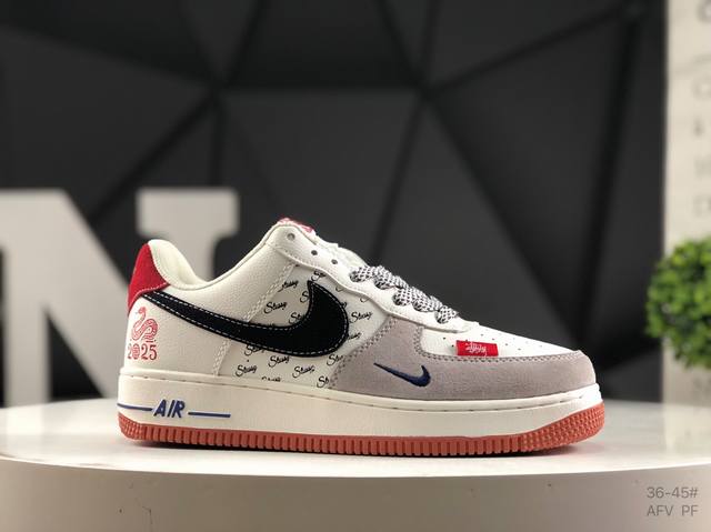 Nike Air Force 1 Low'07 Air Force One low-top casual sneakers customized leathe