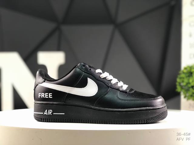 Nike Air Force 1 Low'07 Air Force One low-top casual sneakers customized leathe