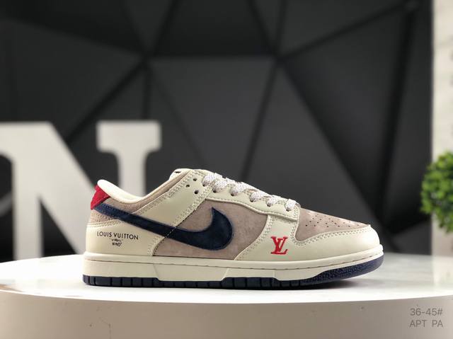 Nike Sb Dunk Low x Louis Vuitton Pure original factory products Highly recommen