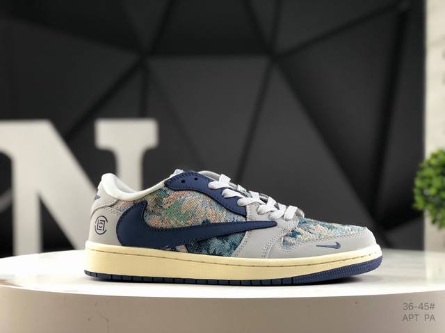 Nike Travis Scott X Fragment Design X Air Jordan 1 Low Og Sp Aj1 Joe 1 Low-top C