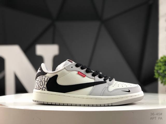Nike Travis Scott X Fragment Design X Air Jordan 1 Low Og Sp Aj1 Joe 1 Low-top C