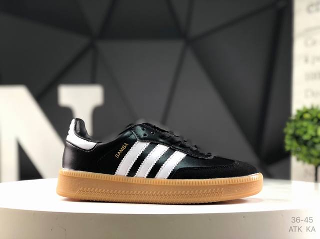 genuine label with half size Adidas Samba Xlg low-top thick-soled sports shoes