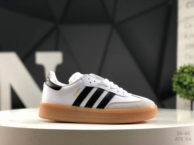 genuine label with half size Adidas Samba Xlg low-top thick-soled sports shoes