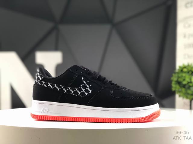 Nike Air Force 1 Low'07 Air Force One low-top casual sneakers customized leathe