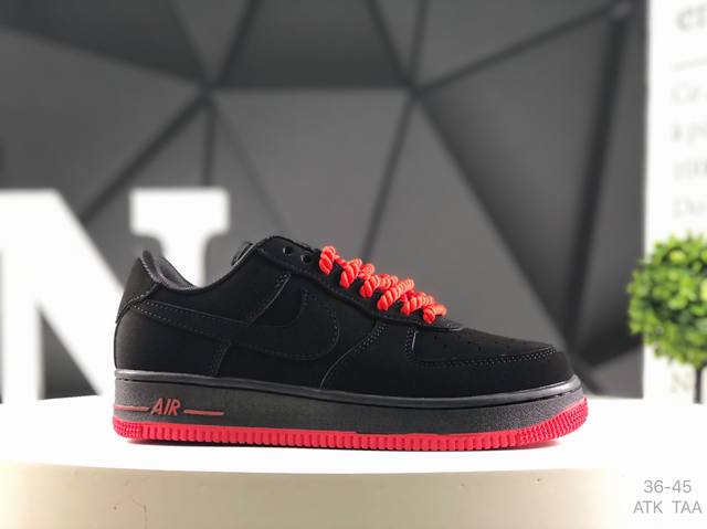 Nike Air Force 1 Low'07 Air Force One low-top casual sneakers customized leathe