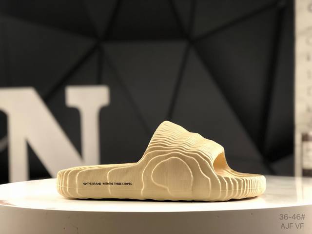 Adidas Ad Original Adilette 22 Slide 3D printed beach wading comfortable wear-re