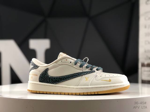 Nike Aj1 Travis Scott X Air Jordan 1 "Reverse Mocha" Aj1 Joe 1 Ts Lightning Joi