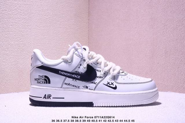 Overseas hit limited sale! High-end custom Nike Air Force 1 '07 Low North Face