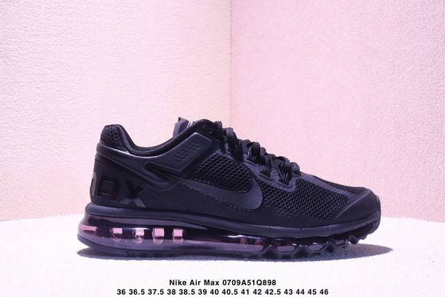 Corporate-level Nike Air Max 2013 co-branded air cushion running shoes The over