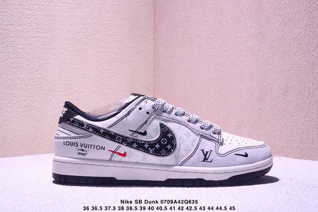 Nike Sb Dunk Low "Gucci co-branded gray-green denim" anniversary high-end custom