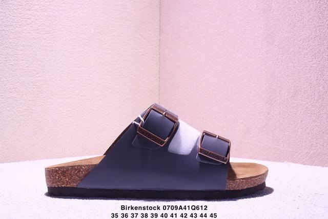 Birkenstock Birkenstock half-slip series Chrome Hearts double buckle metal buckl
