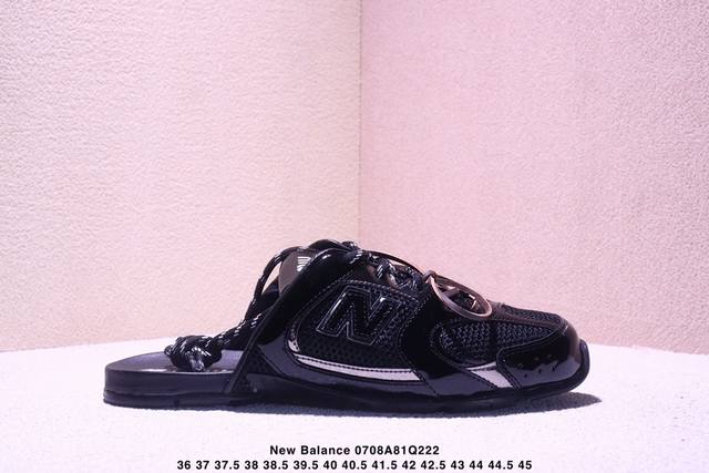New Balance X Miu Miu 530 Sl Patent Leather Round Toe Lace-up German Training Sh