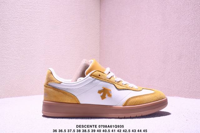 Company-level Descente Chron Court Sb Retro lightweight wear-resistant low-top