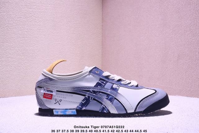 Custom sneakers Onitsuka Tiger Mexico 66 Panda Prank Wave Fishing Hand Arashino