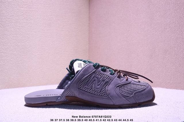 New Balance X Miu Miu Nb 530 Sl Tanabata series suede mesh non-slip slippers Xm0
